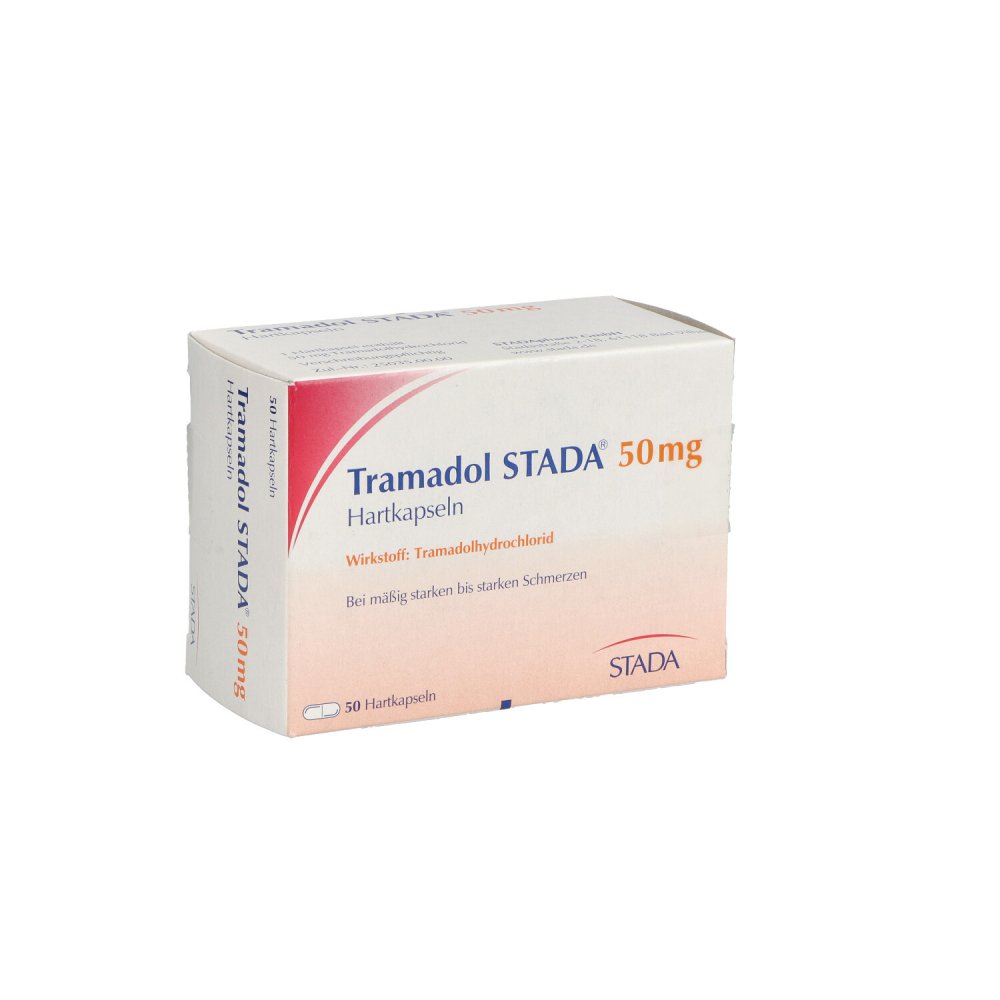 Das Produktfoto zeigt Tramadol Stada 50 Mg Hartkapseln (50 stk) PZN 06960994