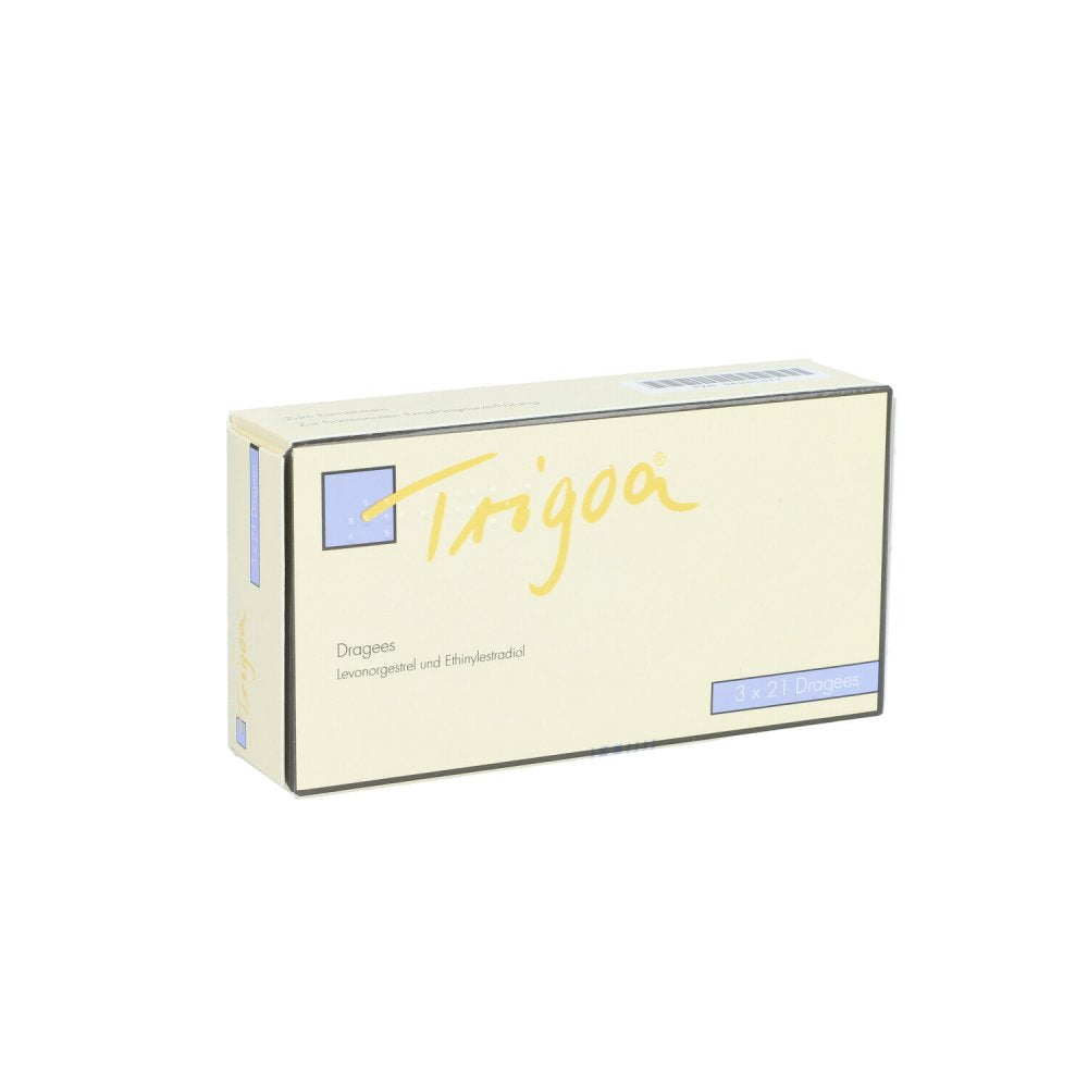 Das Produktfoto zeigt Trigoa Dragees (3X21 stk) PZN 06961077
