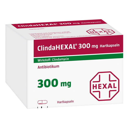 Das Produktfoto zeigt Clindahexal 300 Hartkapseln (12 stk) PZN 06963030