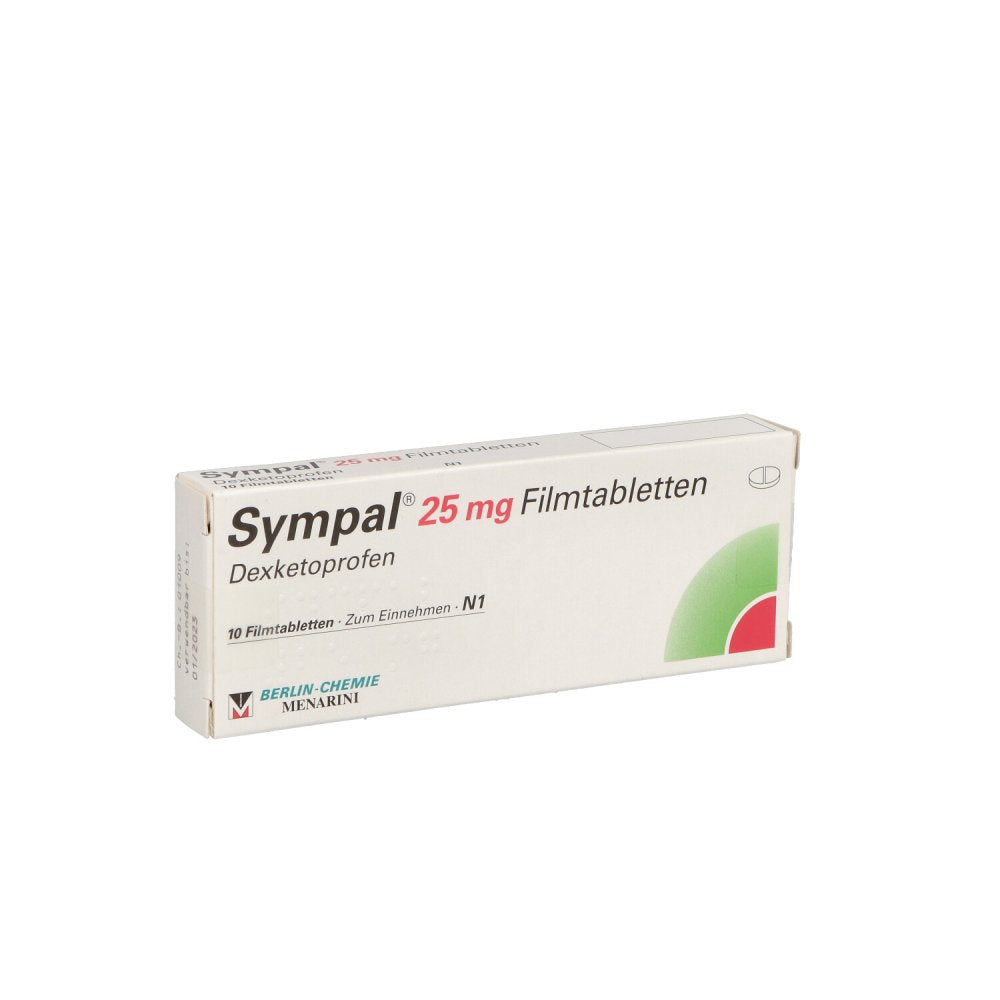 Das Produktfoto zeigt Sympal 25 Mg Tabletten (10 stk) PZN 06971526