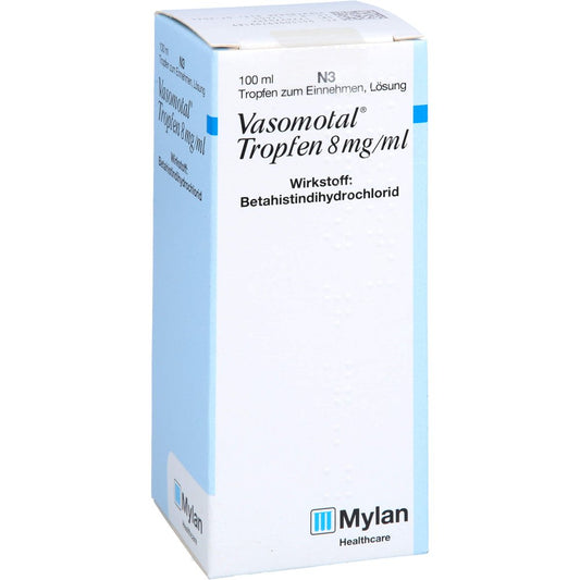 Das Produktfoto zeigt Vasomotal Tropfen (100 ml) PZN 06979918