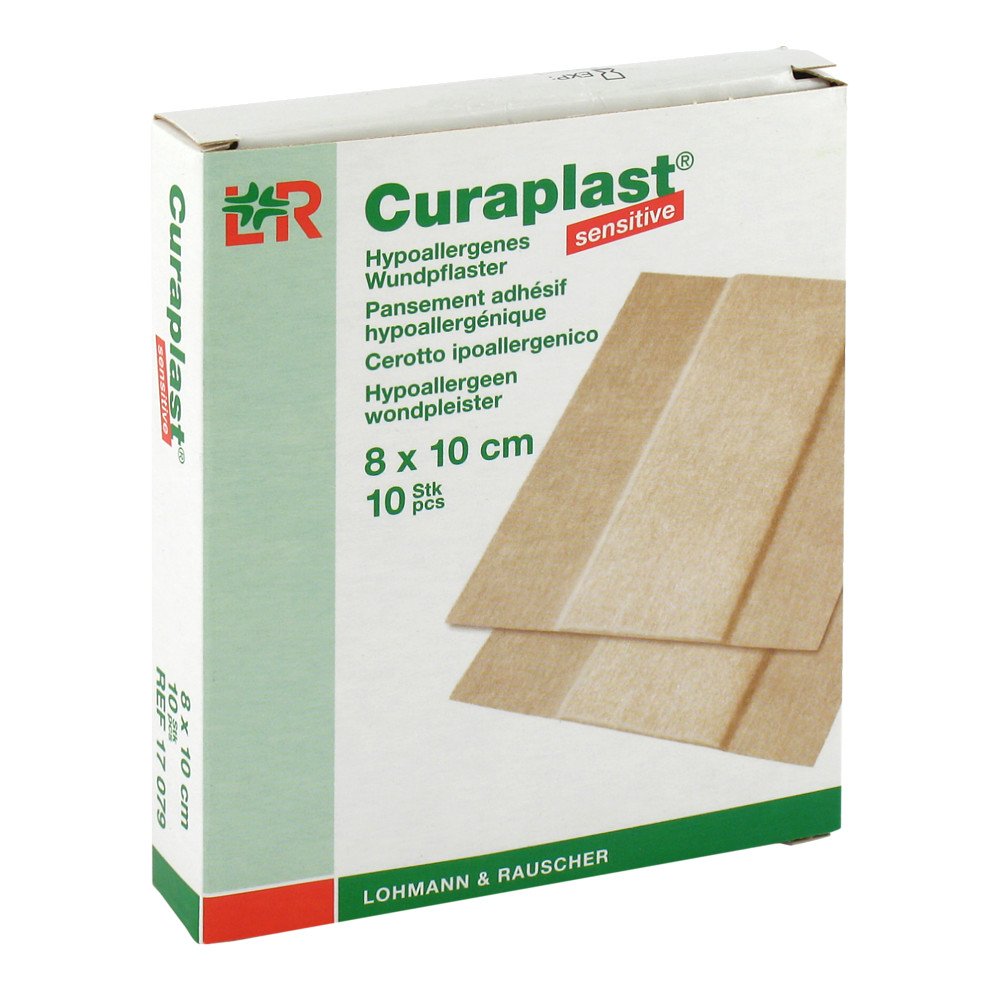 Curaplast Wundschnellverb.Sensitiv 8x10 Cm 1 M (10 stk)