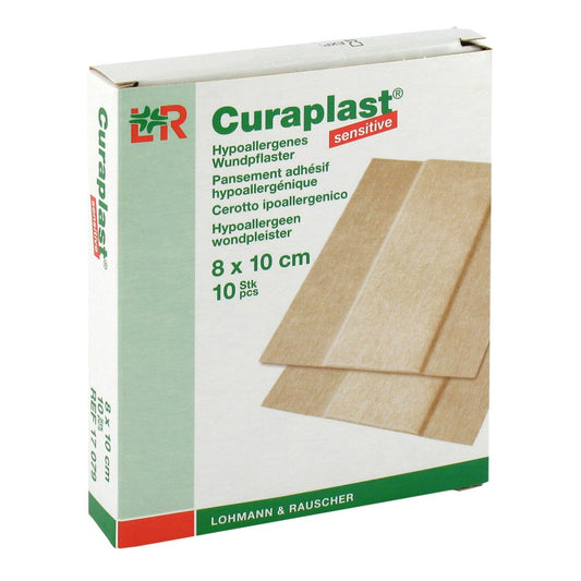 Curaplast Wundschnellverb.Sensitiv 8x10 Cm 1 M (10 stk)