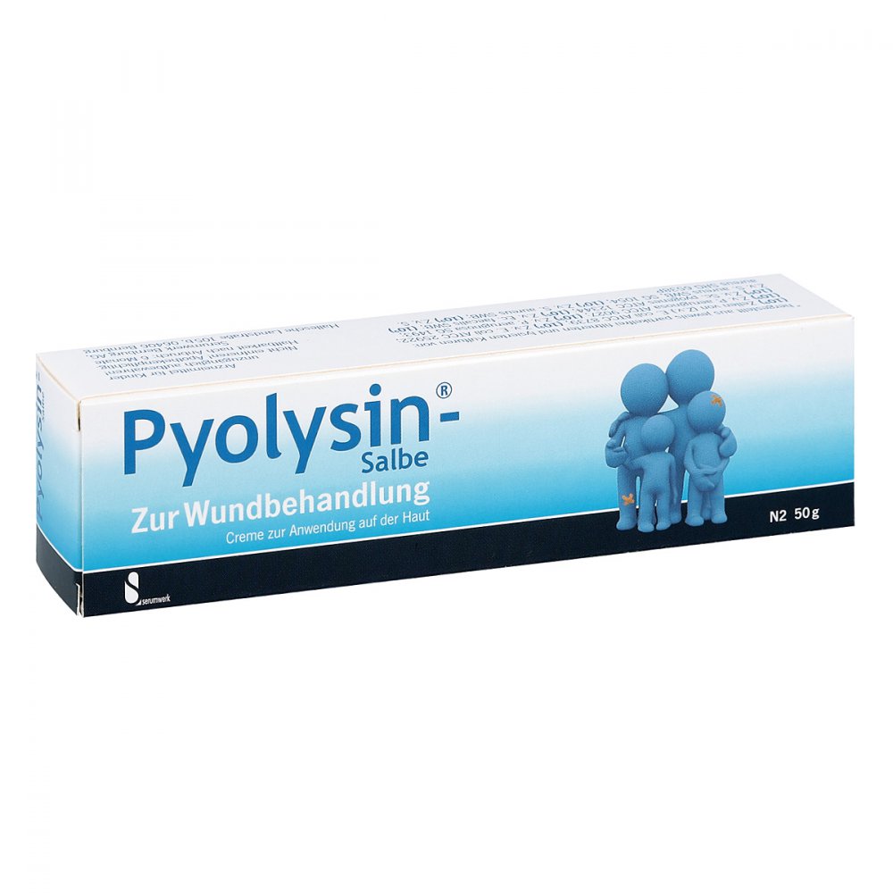 Das Produktfoto zeigt Pyolysin Salbe (50 g) PZN 06987527