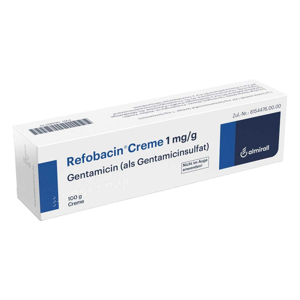 Das Produktfoto zeigt Refobacin Creme (100 g) PZN 06989710