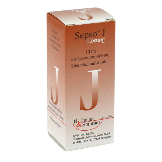 Das Produktfoto zeigt Sepso J Lösung (10 ml) PZN 06999134
