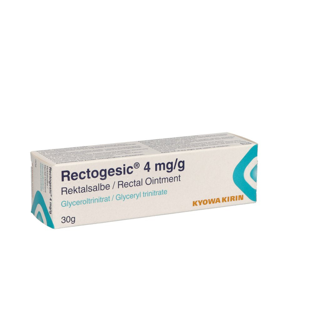 Das Produktfoto zeigt Rectogesic 4 Mg/G Rektalsalbe (30 g) PZN 07001190