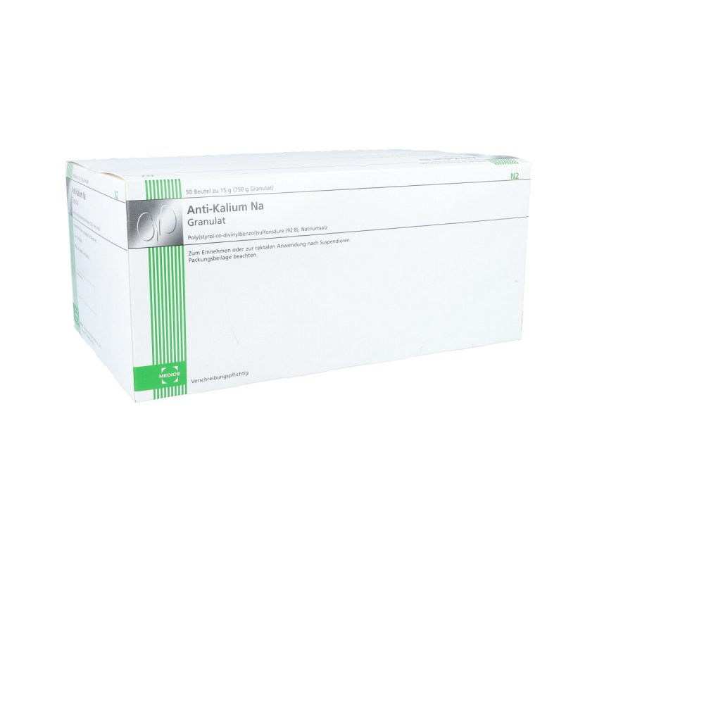 Das Produktfoto zeigt Anti-Kalium Na Granulat Btl. (50X15 g) PZN 07019646