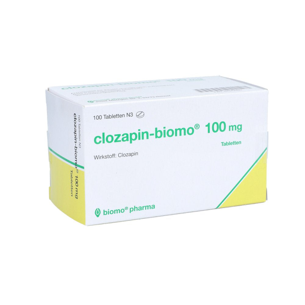 Das Produktfoto zeigt Clozapin-Biomo 100 Mg Tabletten (100 stk) PZN 07042993