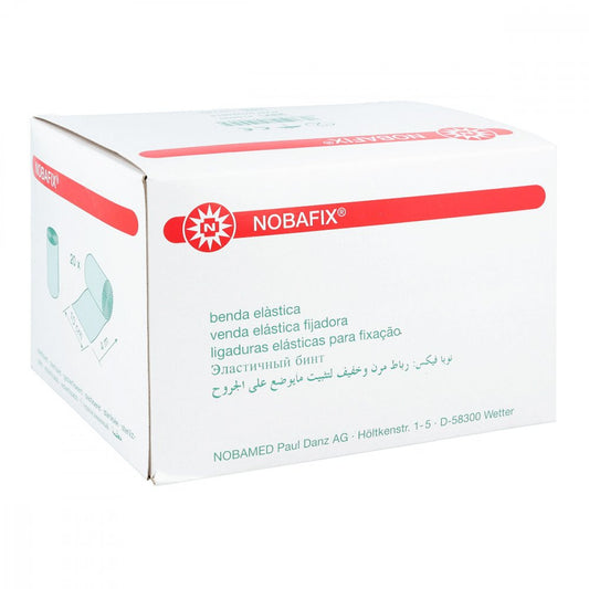 Das Produktfoto zeigt Nobafix Fixierbinden Elast.10 Cmx4 M (20 stk) PZN 07094814