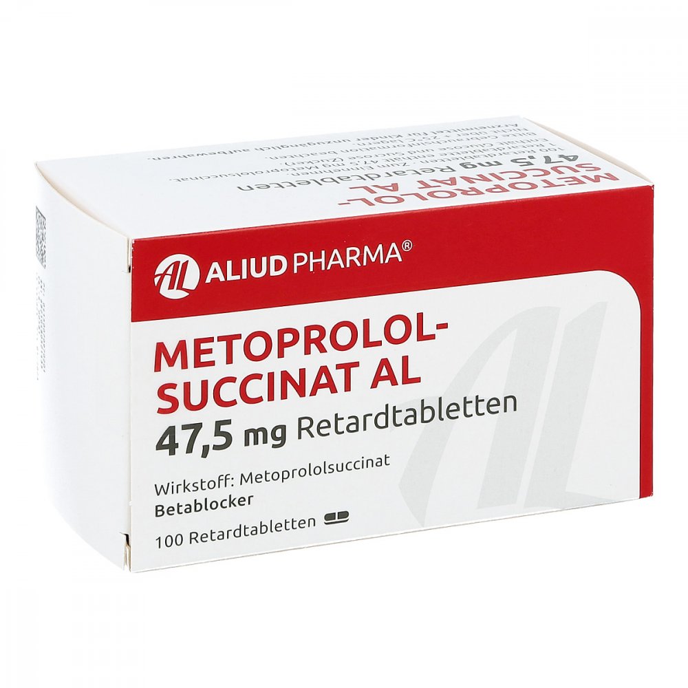 Metoprololsuccinat Al 47,5 Mg Retardtabletten (100 stk)