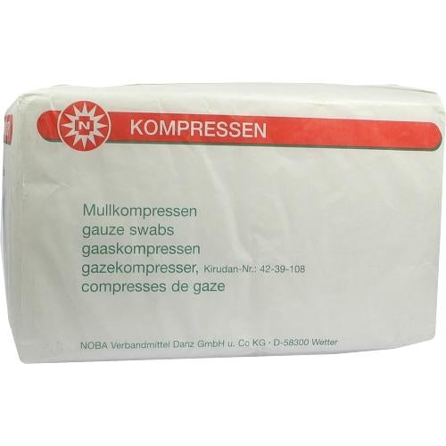 Das Produktfoto zeigt Mullkompressen 10x20 Cm Unsteril 8fach (100 stk) PZN 07099680