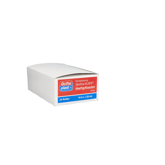 Das Produktfoto zeigt Gothaplast Heftpfl.Vlies 1,25 Cmx10 M (24 stk) PZN 07105417