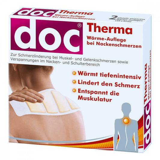 Das Produktfoto zeigt Doc Therma Wärme-Auflage Bei Nackenschmerzen (2 stk) PZN 07111872