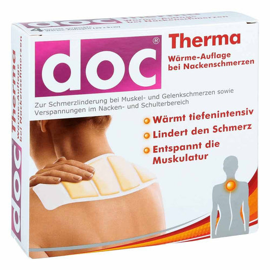 Das Produktfoto zeigt Doc Therma Wärme-Auflage Bei Nackenschmerzen (4 stk) PZN 07111895