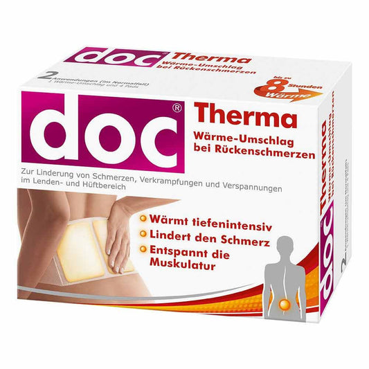 Das Produktfoto zeigt Doc Therma Wärme-Umschlag Bei Rückenschmerzen (2 stk) PZN 07112104