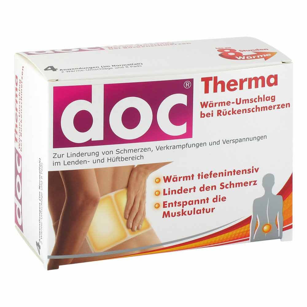 Das Produktfoto zeigt Doc Therma Wärme-Umschlag Bei Rückenschmerzen (4 stk) PZN 07112179