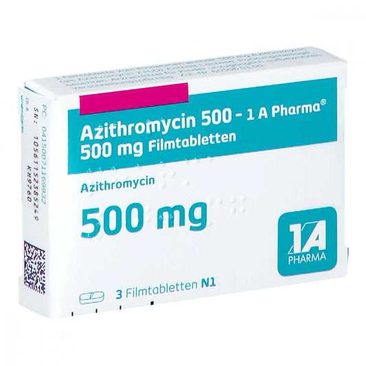 Azithromycin 500-1a Pharma Filmtabletten (3 stk)