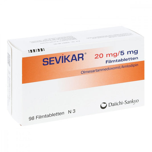 Sevikar 20 Mg/5 Mg Filmtabletten (98 stk)