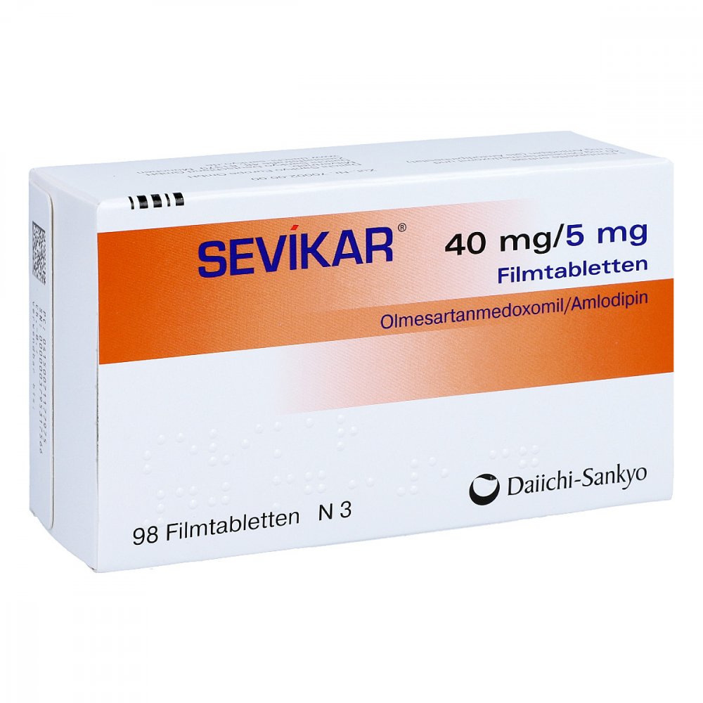 Sevikar 40 Mg/5 Mg Filmtabletten (98 stk)