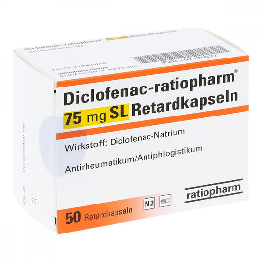 Diclofenac-Ratiopharm 75 Mg Sl Retardkapseln (50 stk)
