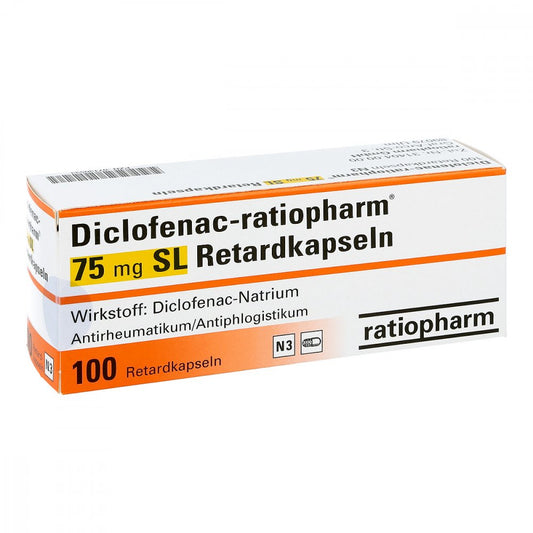Diclofenac-Ratiopharm 75 Mg Sl Retardkapseln (100 stk)