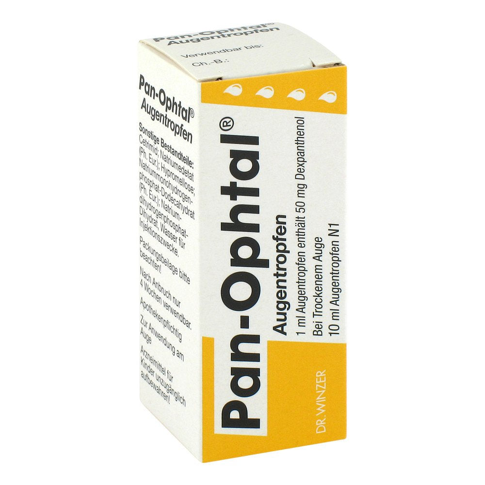 Das Produktfoto zeigt Pan Ophtal Augentropfen (10 ml) PZN 07136895