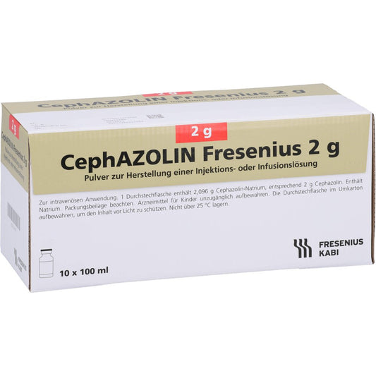 Cephazolin 2 G Fresenius Plv.Z.Her.E.Inj.-/Inf.-L. (10X100 ml)