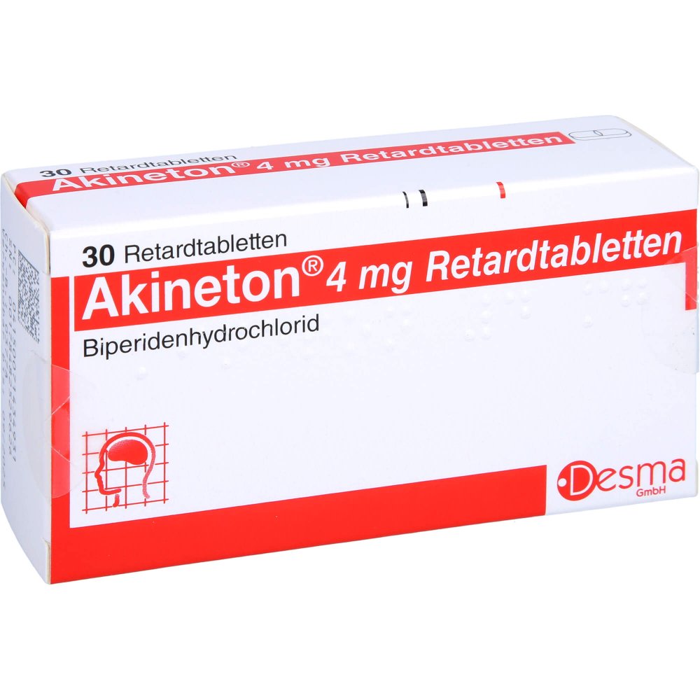 Das Produktfoto zeigt Akineton 4 Mg Retardtabletten (30 stk) PZN 07143493