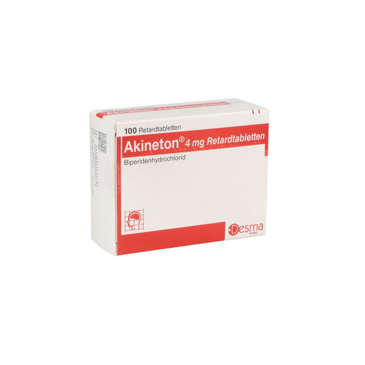 Das Produktfoto zeigt Akineton 4 Mg Retardtabletten (100 stk) PZN 07143518