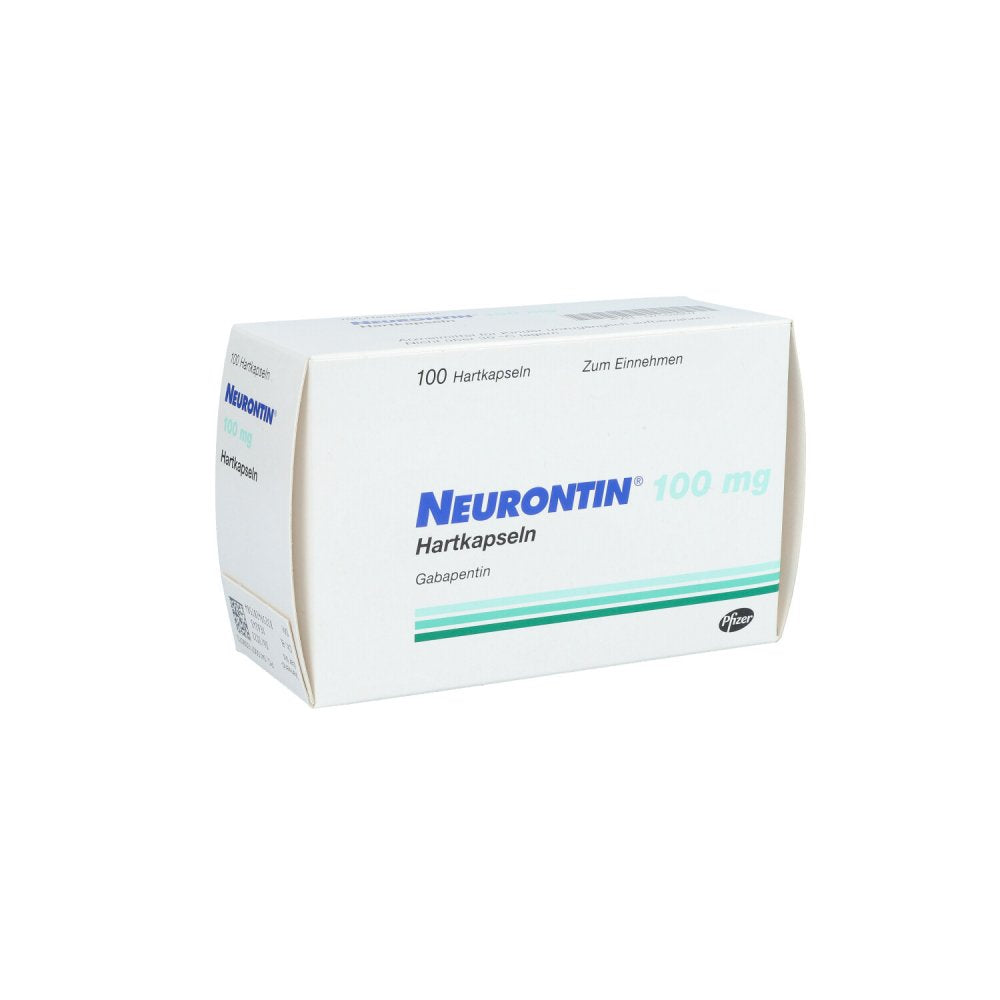 Das Produktfoto zeigt Neurontin 100 Mg Hartkapseln (100 stk) PZN 07153907