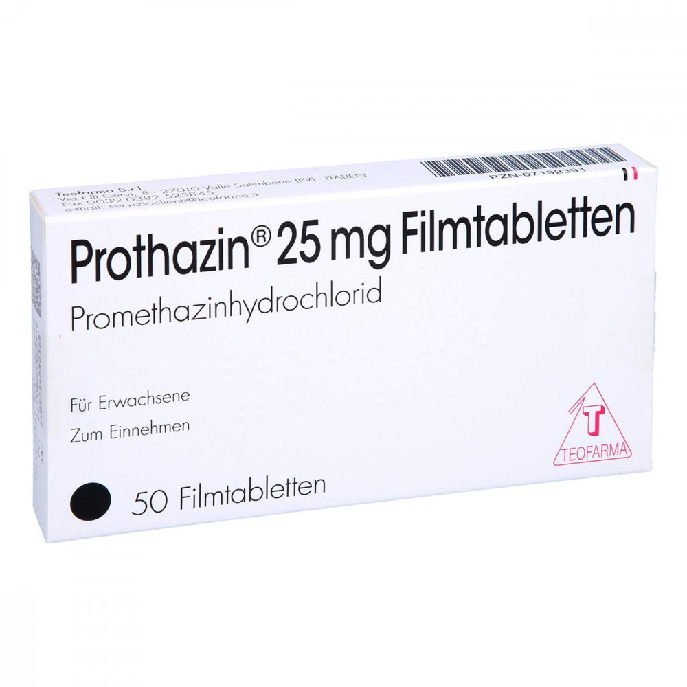 Das Produktfoto zeigt Prothazin Filmtabletten (50 stk) PZN 07192391