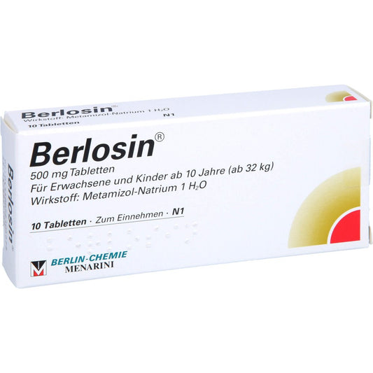 Das Produktfoto zeigt Berlosin Tabletten (10 stk) PZN 07210462
