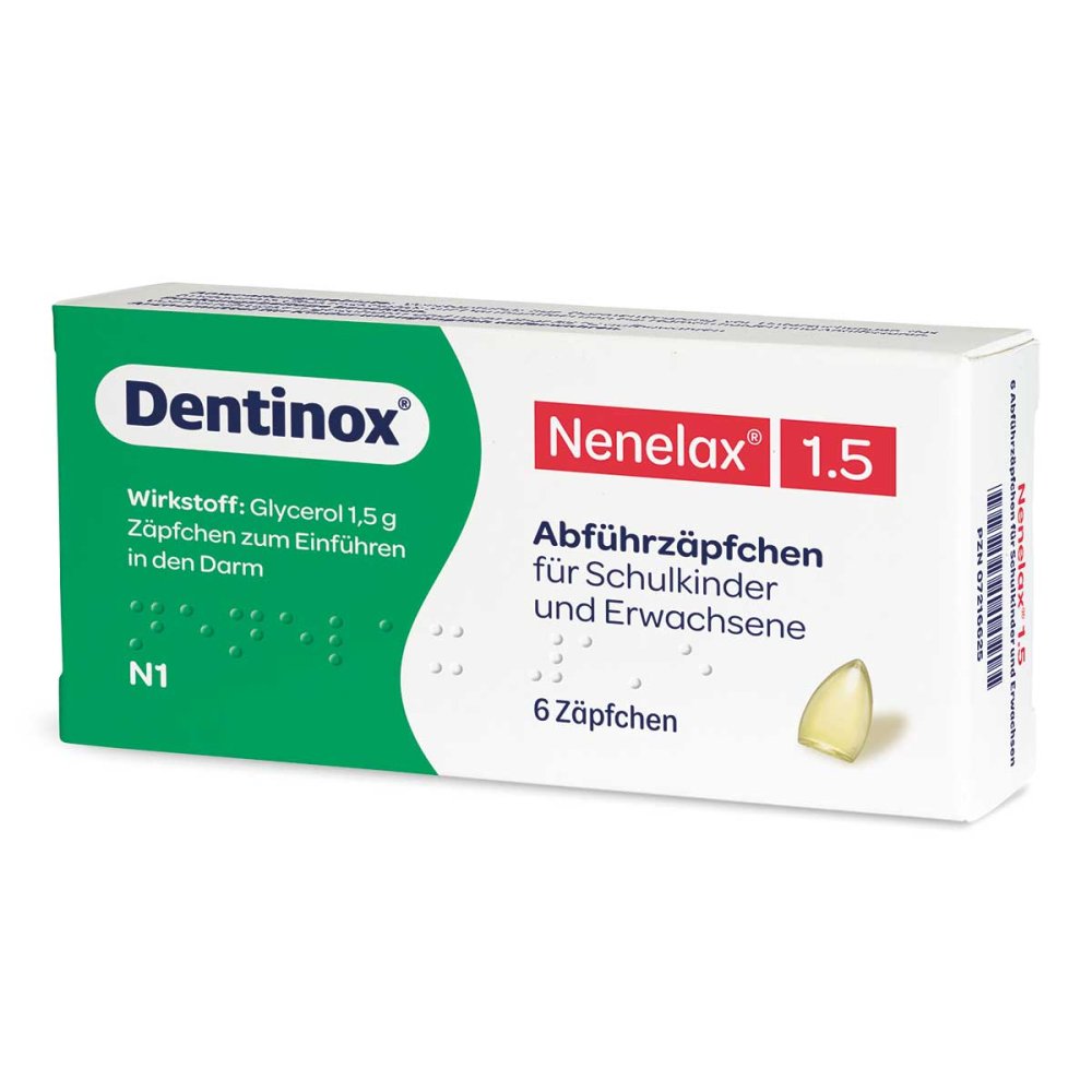 Nene Lax 1,5 Suppos.F.Schulkdr.U.Erw. (6 stk)