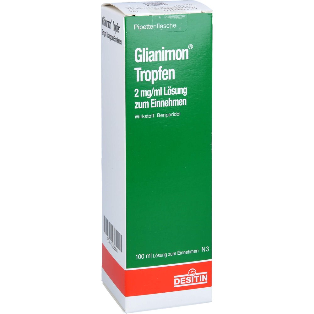 Das Produktfoto zeigt Glianimon Tropfen Pip.-Fl. (100 ml) PZN 07228350