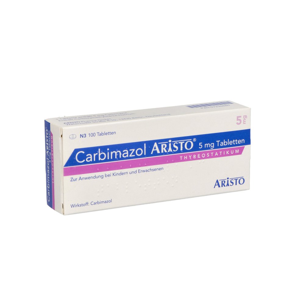 Carbimazol Aristo 5 Mg Tabletten (100 stk)