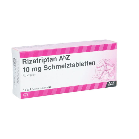 Rizatriptan Abz 10 Mg Schmelztabletten (18 stk)