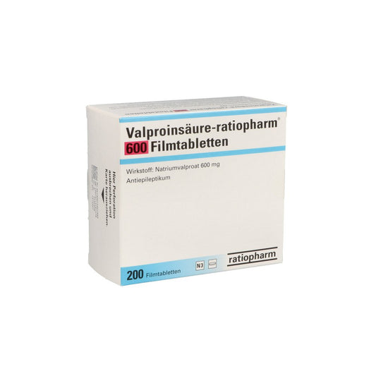 Valproinsäure-Ratiopharm 600 Magensaftres.Filmtab. (200 stk)