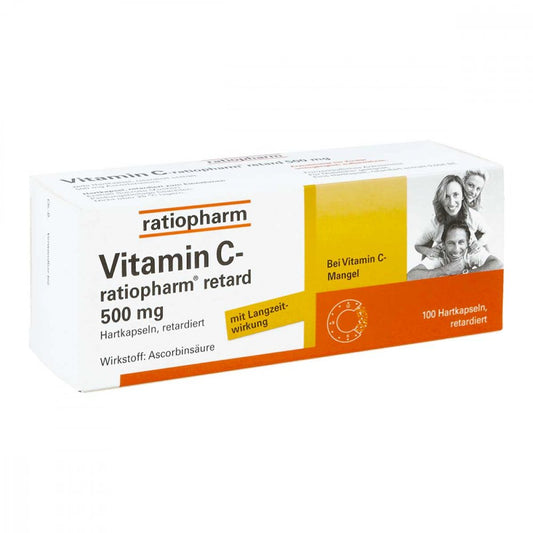 Vitamin C-Ratiopharm Retard 500 Mg Kapseln (100 stk)