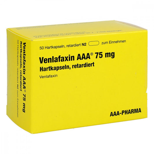 Das Produktfoto zeigt Venlafaxin Aaa 75 Mg Hartkapseln Retardiert (50 stk) PZN 07263530
