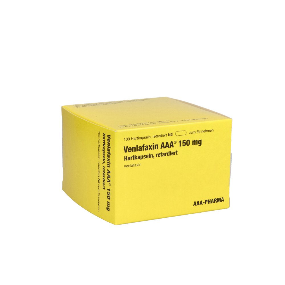 Das Produktfoto zeigt Venlafaxin Aaa 150 Mg Hartkapseln Retardiert (100 stk) PZN 07263582