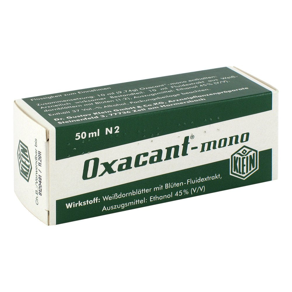 Das Produktfoto zeigt Oxacant Mono Tropfen (50 ml) PZN 07264268