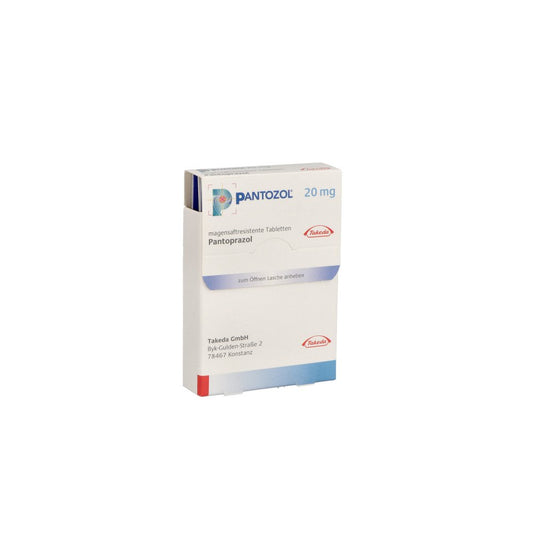 Das Produktfoto zeigt Pantozol 20 Mg Magensaftresistente Tabletten (14 stk) PZN 07265150