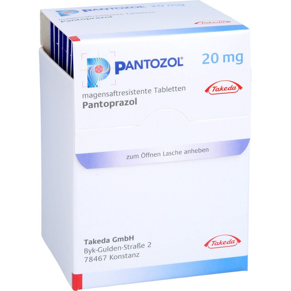 Das Produktfoto zeigt Pantozol 20 Mg Magensaftresistente Tabletten (56 stk) PZN 07265173