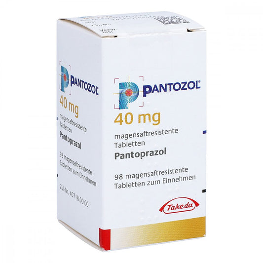 Das Produktfoto zeigt Pantozol 40 Mg Magensaftresistente Tabletten (98 stk) PZN 07265233