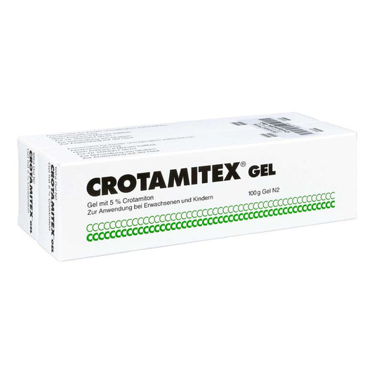 Das Produktfoto zeigt Crotamitex Gel (2X100 g) PZN 07270139