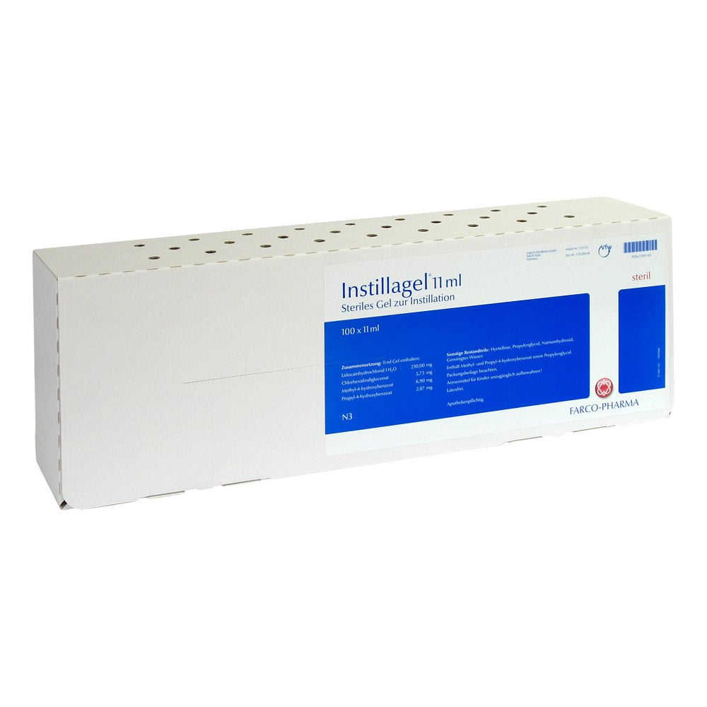 Das Produktfoto zeigt Instillagel (100X11 ml) PZN 07291130