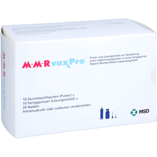 M-M-Rvaxpro P.+Lm H.Inj.-Susp.Fertigspr.M.Kanüle (10X0.5 ml)