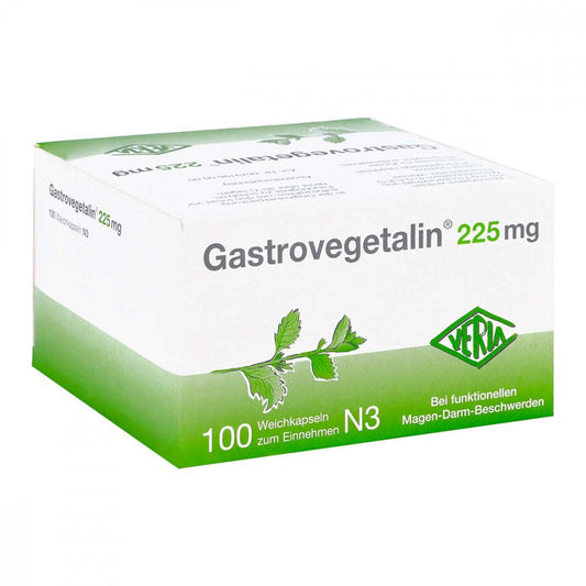 Das Produktfoto zeigt Gastrovegetalin 225 Mg Weichkapseln (100 stk) PZN 07296713