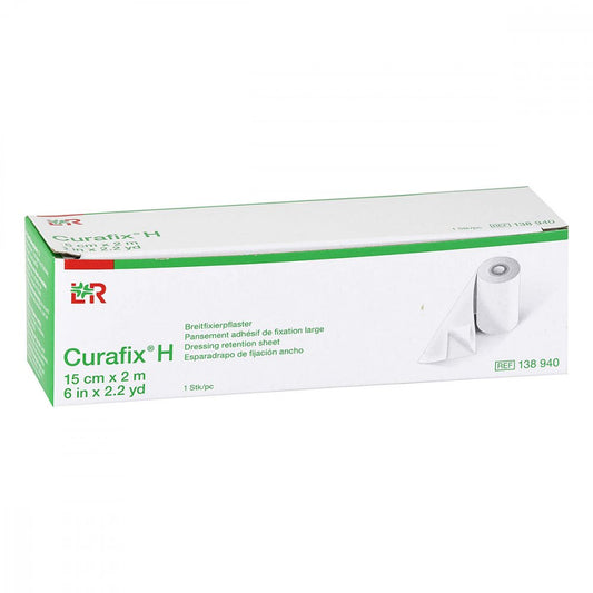 Das Produktfoto zeigt Curafix H Fixierpflaster 15 Cmx2 M (1 stk) PZN 07299634